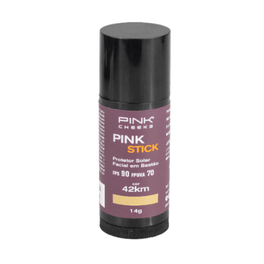 Pink Stick FPS 90 Protetor Solar Com Cor 42Km Pink Cheeks 14g