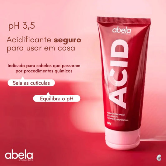 Acid Acidificante Capilar Tratamento e Hidratação Abela 200g