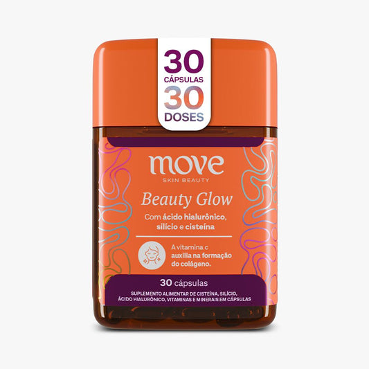 Beauty Glow Multivitamínico Pele, Cabelo e Unha Move Skin Beauty 30 Cápsulas