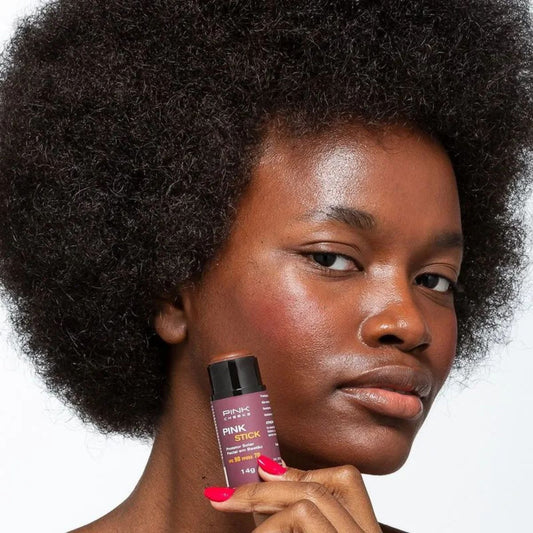 Pink Stick FPS 90 Protetor Solar Com Cor 80km Ultra Pink Cheeks 14g