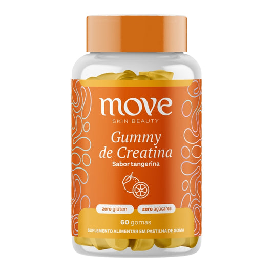Creatina Gummy Move Skin Beauty Sabor Tangerina 60 Unidades