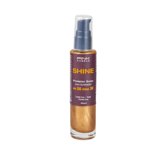 Protetor Solar Iluminador FPS50 Shine Pink Cheeks 50ml