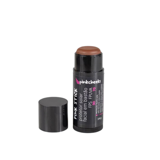 Pink Stick FPS 90 Protetor Solar Com Cor 80km Ultra Pink Cheeks 14g