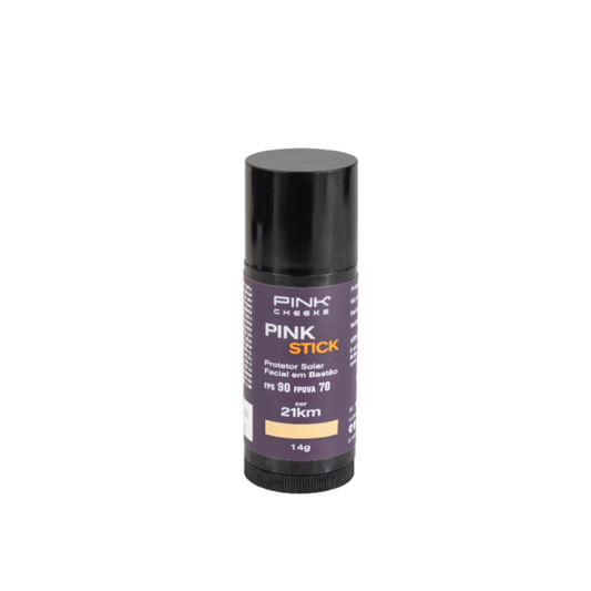 Pink Stick FPS 90 Protetor Solar Com Cor 21Km Pink Cheeks 14g
