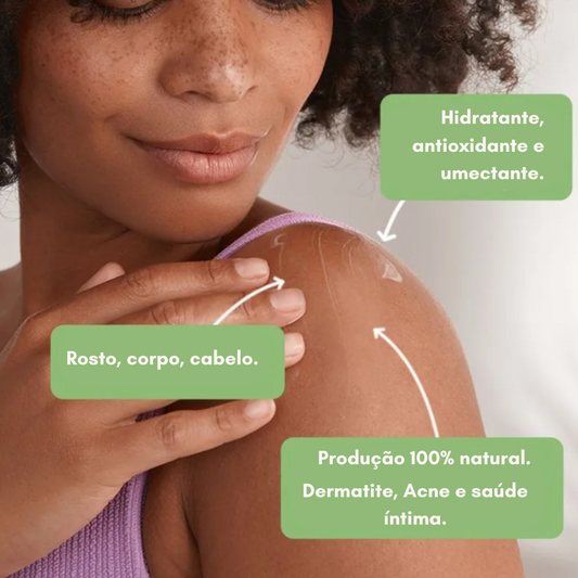 Óleo Vegetal de Coco Orgânico para Pele e Cabelo 100ml